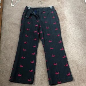 Lilly Pulitzer Navy Whale-embroidered pants (6)